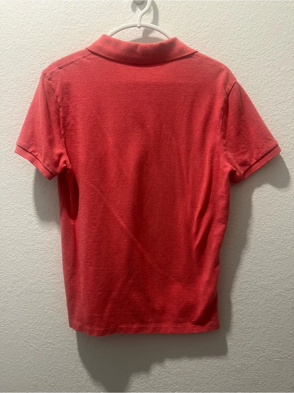 Polo Ralph Lauren Custom Slim Fit Polo Shirt Coral Red 100% Cotton Medium